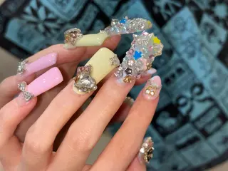 ネイル モデル様募集中ㅤ❤︎ YUI 𝄞𝄢°のネイルデザイン