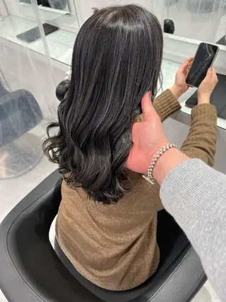 ロング カラー ヘアアレンジ ダブルカラー｜ なおき｜池袋美容師のヘアスタイル