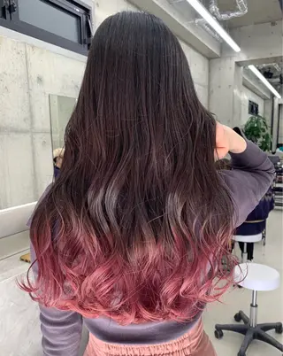 ロング 山田 絵里菜のヘアスタイル