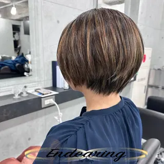 ショート Endearing 銀座/レイヤーカットのヘアスタイル