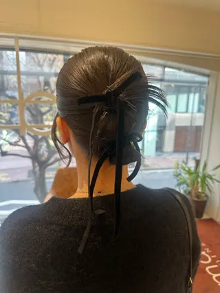 ショート カラー ヘアアレンジ タイトボブ個性派カラ ーAKANEのヘアスタイル