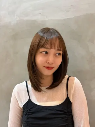ミディアム カラー 🌿大人可愛い🌿 |艶髪|たまちゃんのヘアスタイル