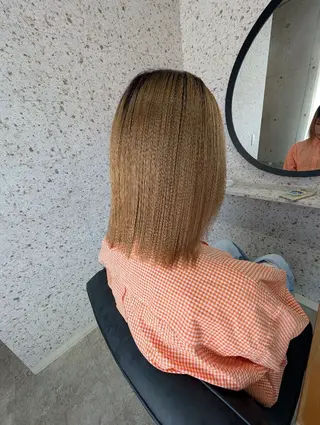 ミディアム 髪質改善.縮毛矯正 ×韓国ヘアyukiのヘアスタイル