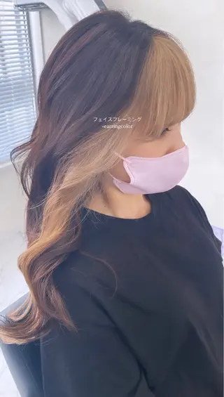 セミロング カラー パーマ ヘアアレンジ メンズ 最新艶髪トレンド¦ ヘア¦miyu🐒♡のヘアスタイル