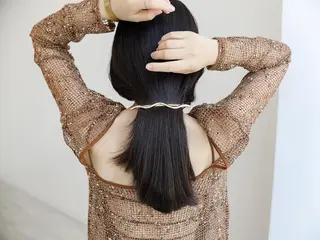 ロング 川畑 理花のヘアスタイル