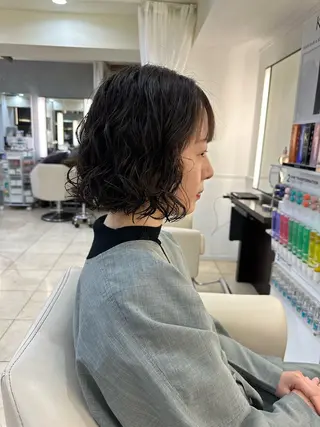 ショート パーマ/ブリーチ /mikuのヘアスタイル