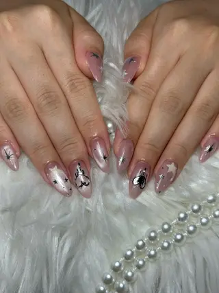 ネイル 銀河_ Chan nailsのネイルデザイン