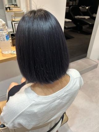 ミディアム カラー 藤田 小波のヘアスタイル