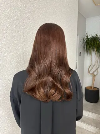 ミディアム カラー ヘアアレンジ 艶カラー¦モテヘア¦ まなみ🎀💞のヘアスタイル