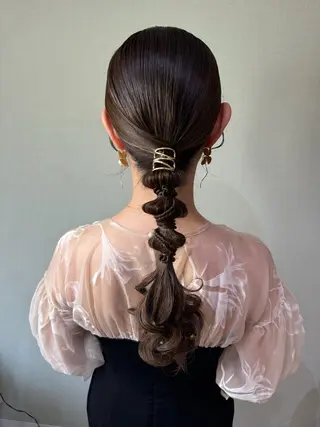 ロング かめやま ゆりのヘアスタイル