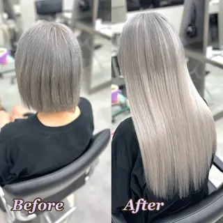 ヘアメ🎀ハイトーン 🩵エクステ🪄しほのヘアスタイル
