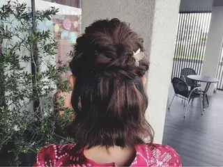 ショート ヘアアレンジ ぱつっとボブ/ 小野あかねのヘアスタイル