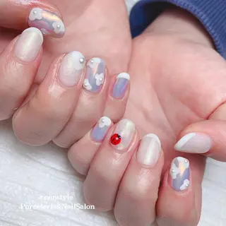 ミディアム ネイル 🐾enen style 🐾のネイルデザイン