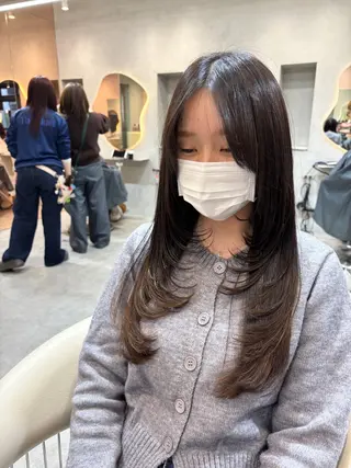 ロング カラー ヘアアレンジ 艶髪特化/矯正/ 髪質改善/吉田光佑のヘアスタイル