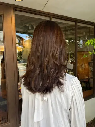 ロング カラー 韓国好き🇰🇷 美容師MIKUのヘアスタイル