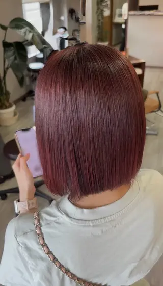 ミディアム カラー arika もえのヘアスタイル