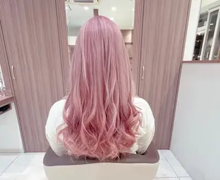 ロング カラー ブリーチ🎨デザイン カラー/れいじ🩶のヘアスタイル