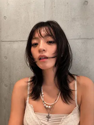 ミディアム カラー 笠原 健人のヘアスタイル