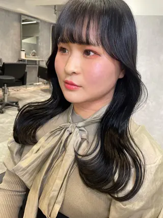 ロング 透明感カラー🇰🇷 レイヤー✨桑原　研太のヘアスタイル