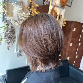 ミディアム カラー 💜推しインナー カラー/菊池柊真💜のヘアスタイル