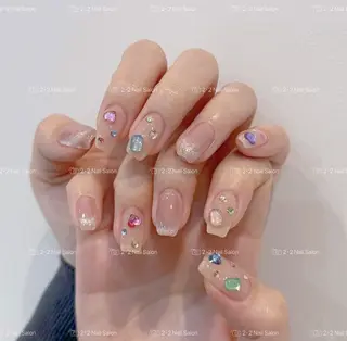 ネイル Shis_🦄shi 韓国風キラキラネイルのネイルデザイン