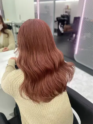 セミロング カラー 💖似合わせカラー ブリーチ💖レイヤーのヘアスタイル