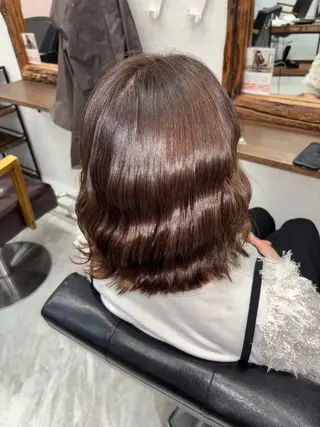 ミディアム 森元 優衣のヘアスタイル