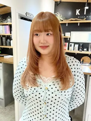 ロング 暖色カラー/レイヤー カット☁️MEI☁️のヘアスタイル
