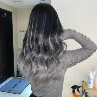 ロング ヘアアレンジ 新宿♥ハッシュカット 暖色カラー♥Unaのヘアスタイル
