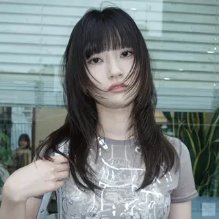 ミディアム カラー レイヤー専門家 ダブルカラー修のヘアスタイル