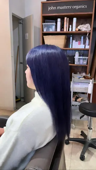 ロング カラー 髪質改善・縮毛矯正 特化・ユウシンのヘアスタイル