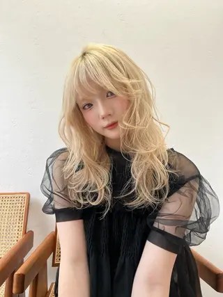 ロング カラー 柔らかい艶暖色 レイヤー🫧姫汝のヘアスタイル
