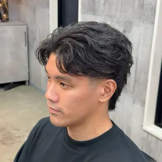 ショート パーマ ヘアアレンジ メンズ MENIN メンズ サロン 望月 涼太のヘアスタイル