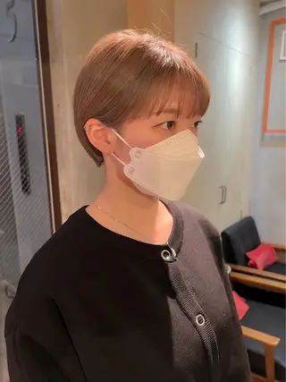 ショート 縮毛矯正 特化アツシのヘアスタイル
