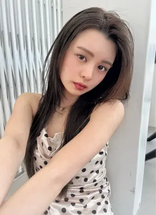 ロング カラー ヘアアレンジ ヘアセット💘 似合わせカラーのヘアスタイル