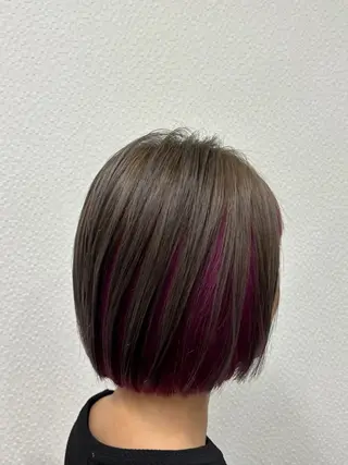 ショート カラー 田中 サキのヘアスタイル