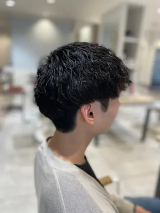 ショート パーマ メンズ メンズパーマ/カット / 古川 諒のヘアスタイル