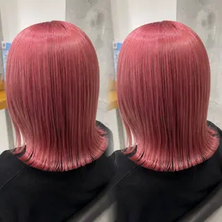 カラー 鶴ケ峰 透明感カラー葵🫧のヘアスタイル