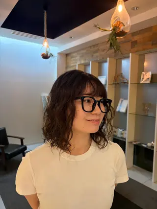 ミディアム パーマ 髪質改善/ストレート パーマ長久手/ひかるのヘアスタイル