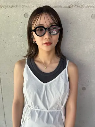セミロング カラー Pia ツボイ ケイタのヘアスタイル