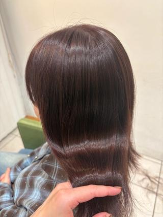 ミディアム ふかや まりかのヘアスタイル