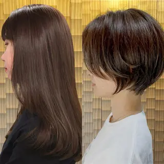 メンズ✂️レディス 岩井勇磨のヘアスタイル