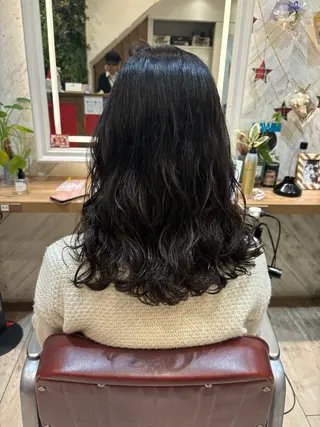 パーマ ゆるふわパーマ🌼 アレンジ🌼リョウカのヘアスタイル