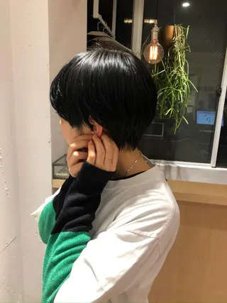 ショート カラー 白髪ぼかし/ショート /ミニボブだいじのヘアスタイル