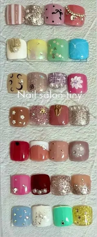 ネイル Nail salon tiny🩵のネイルデザイン