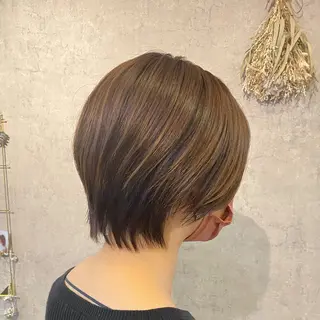 ショート カラー パーマ ヘアアレンジ 🤍透明感カラー🤍 Ryujiのヘアスタイル
