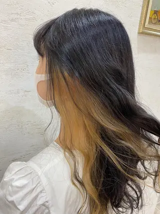 ロング カラー 松本 沙良のヘアスタイル