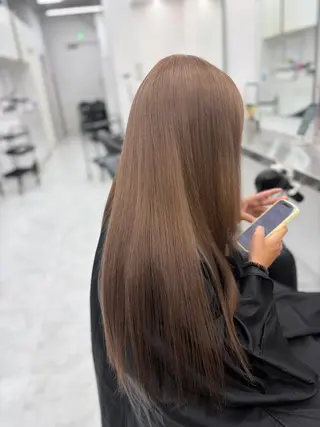 ロング 艶髪ハイトーンカラー 渋谷🎀ririkaのヘアスタイル