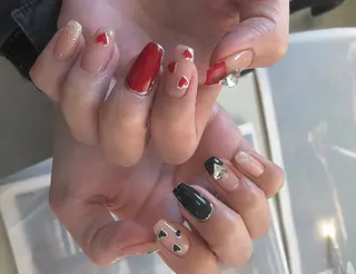 ネイル パラあり！フィルイン 美フォルムのネイルデザイン