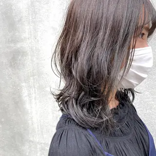 ミディアム カラー パーマ ヘアアレンジ 【ダメージレス施術】 【透明感】北村 拓也のヘアスタイル